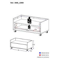 Balcão Banheiro com 1 Gaveta e Rodízios Atacama - 6