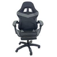 Kit 2 Cadeiras Gamer Stillus Ergonômica Com Apoio Para Os Pés Cinza - 2