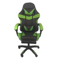 Cadeira Gamer Stillus Ergonômica Com Apoio Para Os Pés Preto Verde