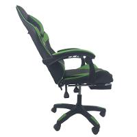 Cadeira Gamer Stillus Ergonômica Com Apoio Para Os Pés Preto Verde - 7