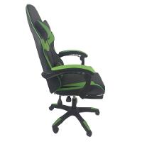 Cadeira Gamer Stillus Ergonômica Com Apoio Para Os Pés Preto Verde - 8