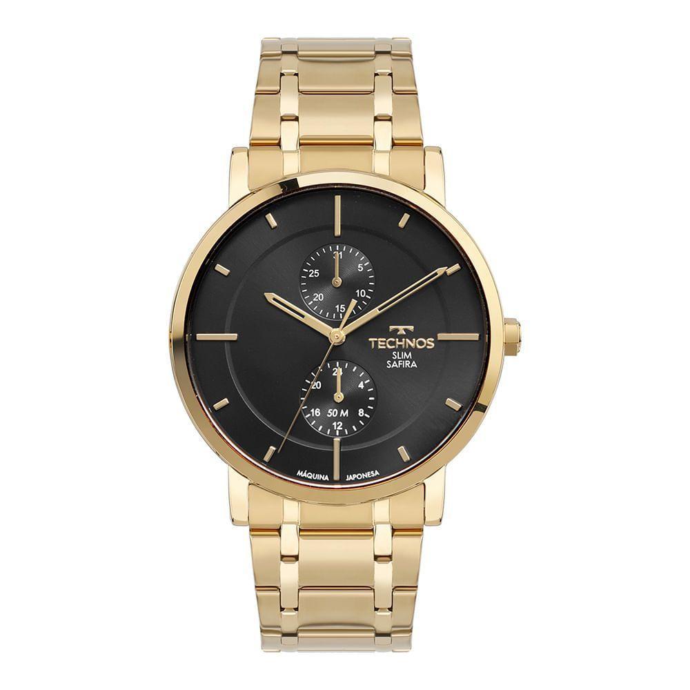 Relógio Technos Masculino Slim Dourado - 6p23ap/1p 6p23ap/1p - 1