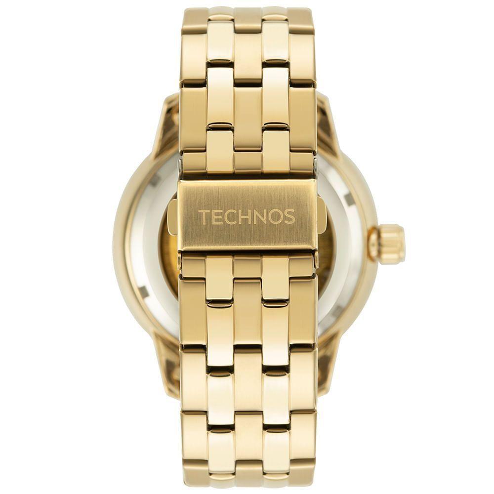 Relógio Technos Masculino Automatico Dourado - G3265aa/1p G3265aa/1p - 3