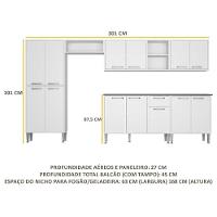 Cozinha Completa Armário e Balcão Xangai Jazz Multimóveis - 5