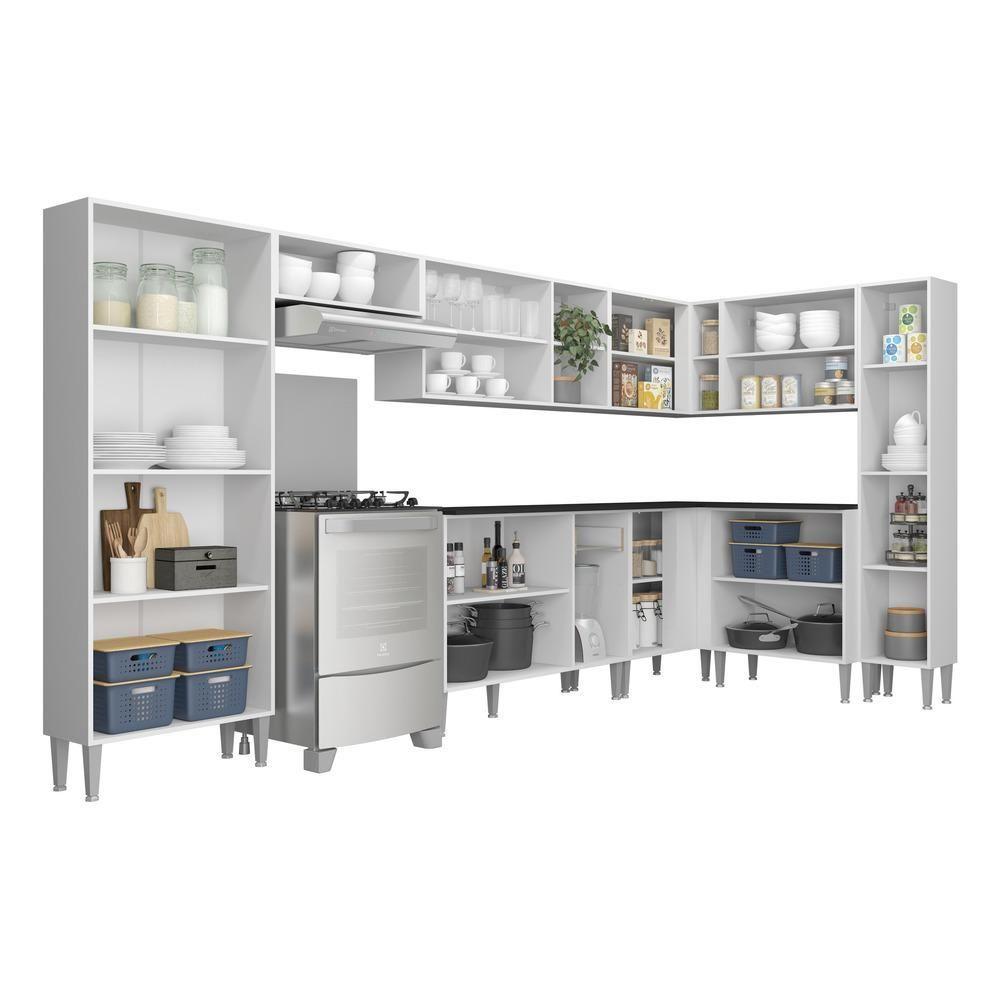 Cozinha Completa Armário E Balcão Xangai Rock Multimóveis - 3