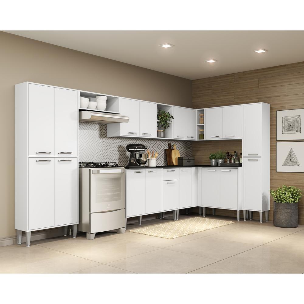 Cozinha Completa Armário E Balcão Xangai Rock Multimóveis - 4