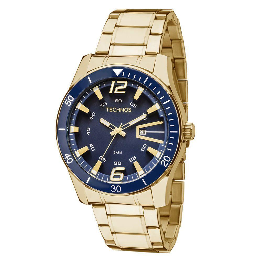 Relógio Technos Masculino Racer Dourado - 2115lajs/4a 2115lajs/4a - 1