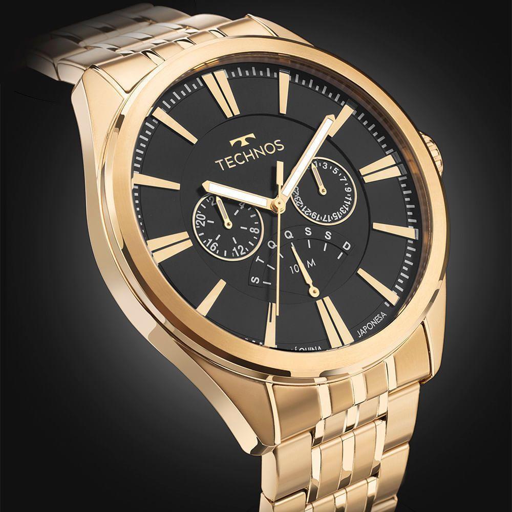 Relógio Technos Masculino Grandtech Dourado - Jr20aa/1d Jr20aa/1d - 4