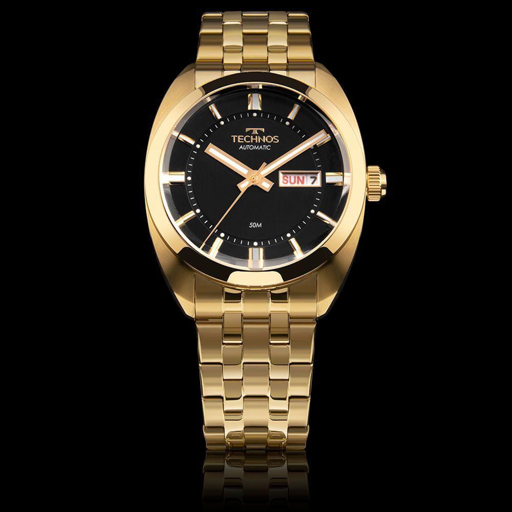 Relógio Technos Masculino Automatico Dourado - 8205or/1p - 3
