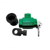 Cadeado Porta Aco Enrolar Piso Tetra Dovale Verde - 1