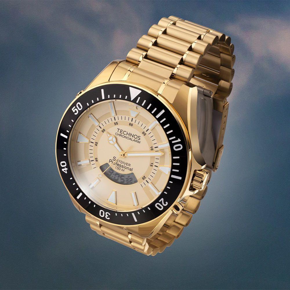 Relógio Technos Masculino Skydiver Dourado - Wt2050ak/1d Wt2050ak/1d - 2