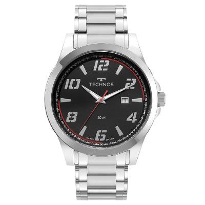 Relógio Technos Masculino Racer Prata - 2115uag/1p Relógio Technos Masculino Racer Basico Prata - 2115uag/1p