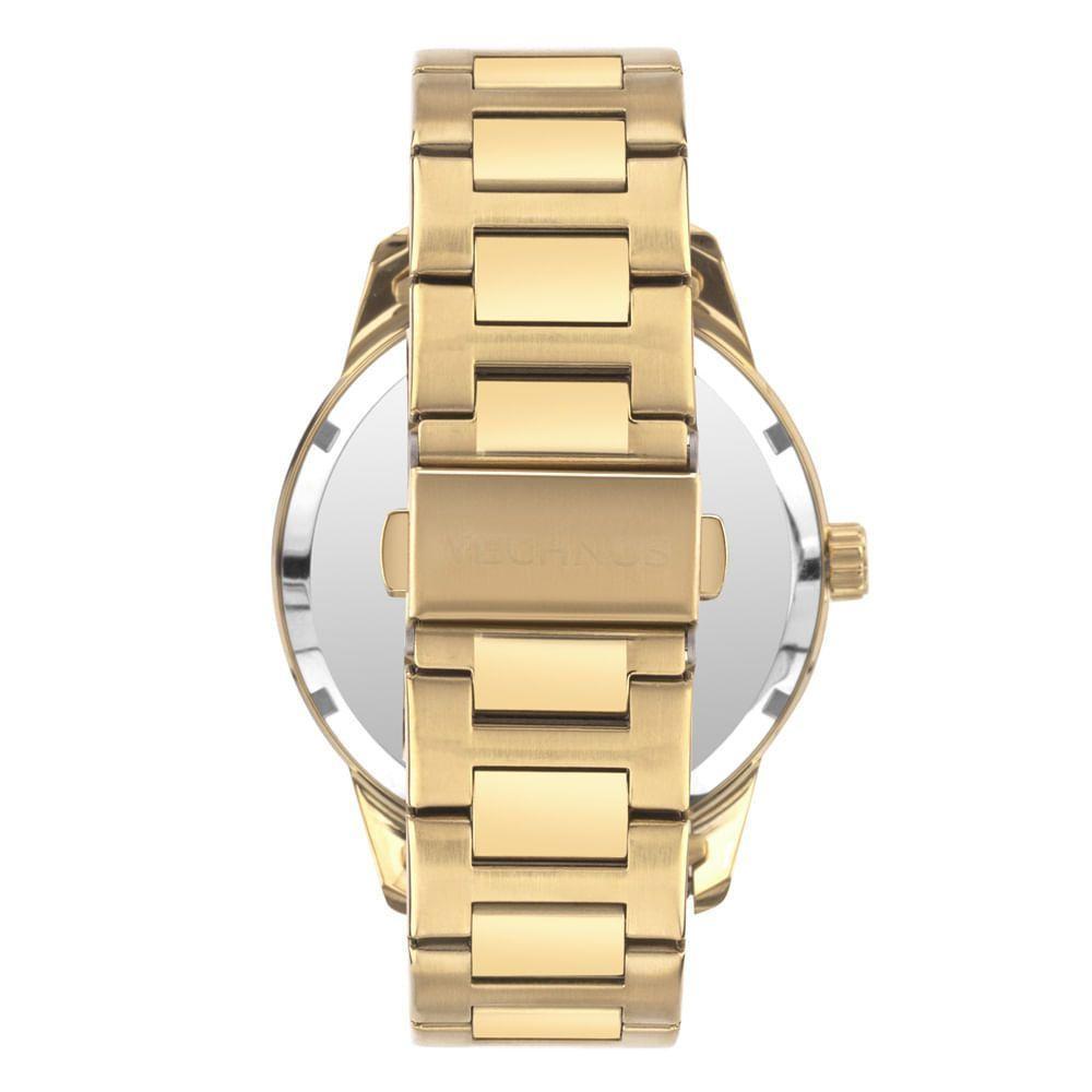 Relógio Technos Masculino Automático Dourado - G3265aq/1p G3265aq/1p - 3
