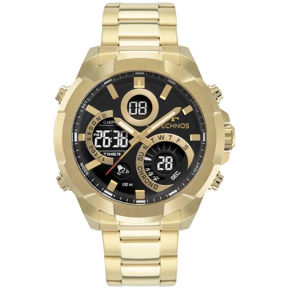 Relógio Technos Masculino Digitech Dourado - W23721aaa/1p W23721aaa/1p - 1