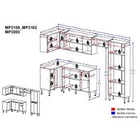 Cozinha Completa Armário e Balcão Xangai Zouk Multimóveis - 2