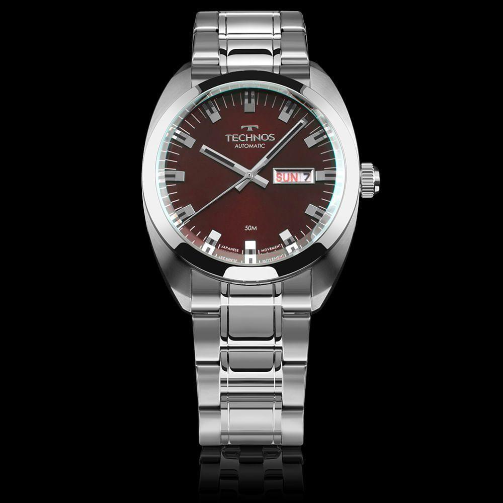 Relógio Technos Masculino Automático Prata - 8205ov/1r 8205ov/1r - 4