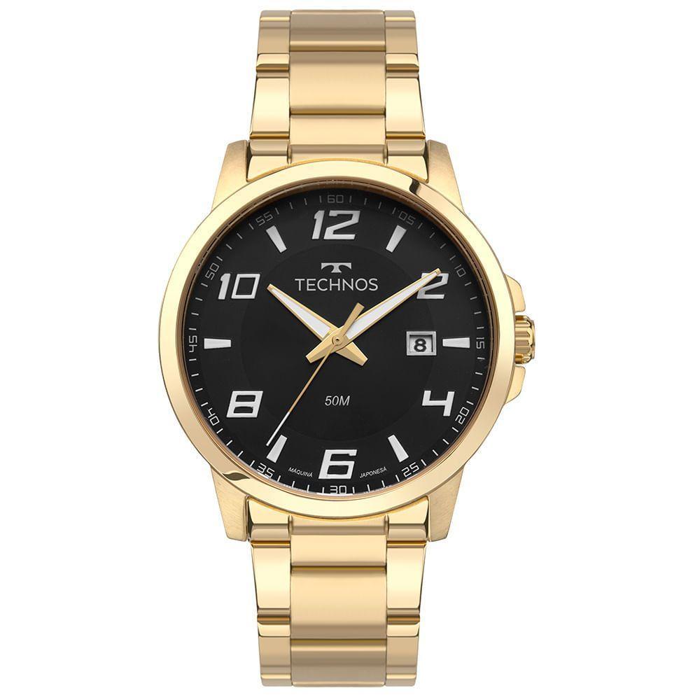 Relógio Technos Masculino Racer Dourado - 2315lau/1p - 1