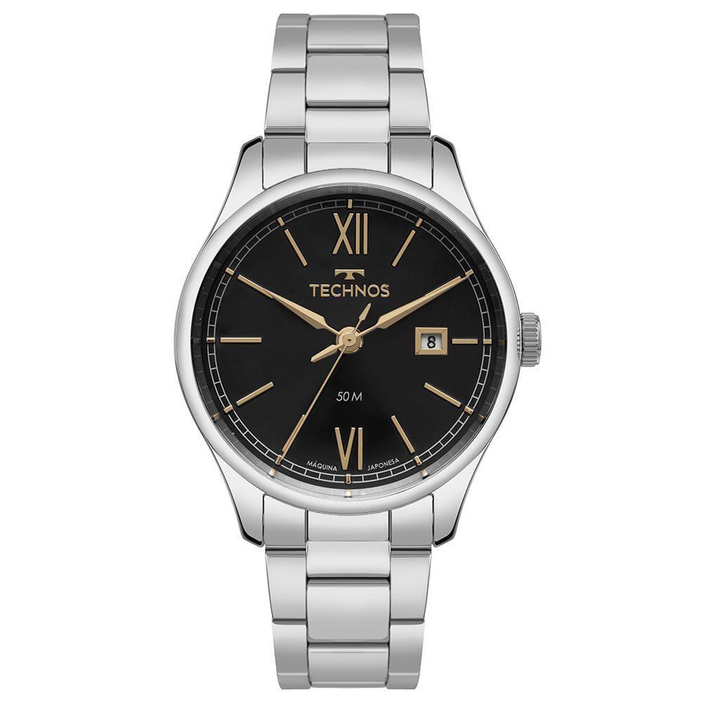 Relógio Technos Masculino Executive Prata - 2115tyx/1p 2115tyx/1p - 1