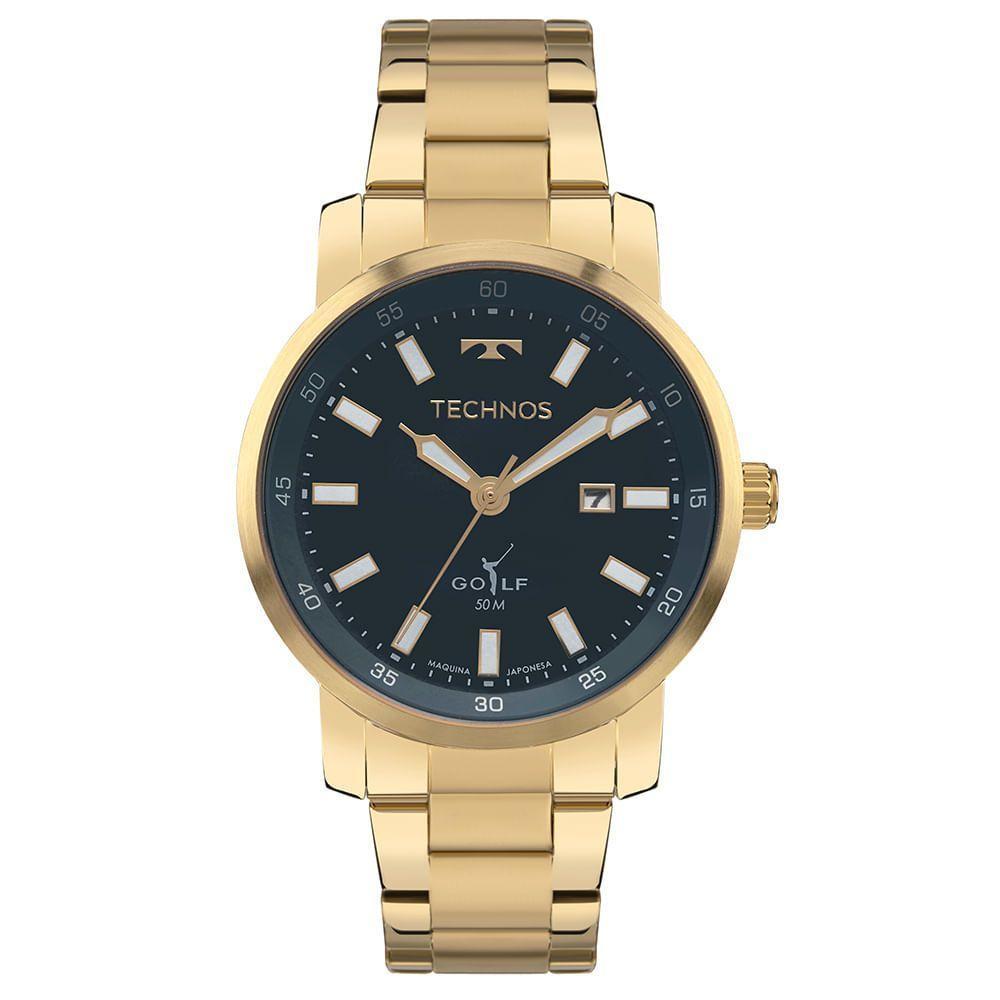 Relógio Technos Masculino Golf Dourado - 2115txv/1a 2115txv/1a - 1