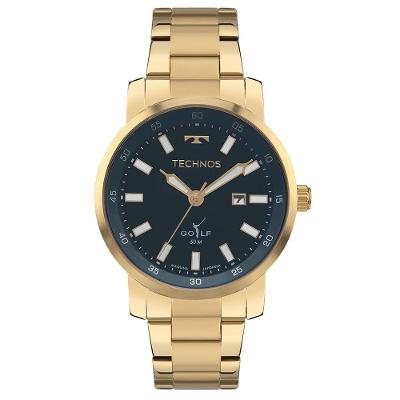Relógio Technos Masculino Golf Dourado - 2115txv/1a 2115txv/1a
