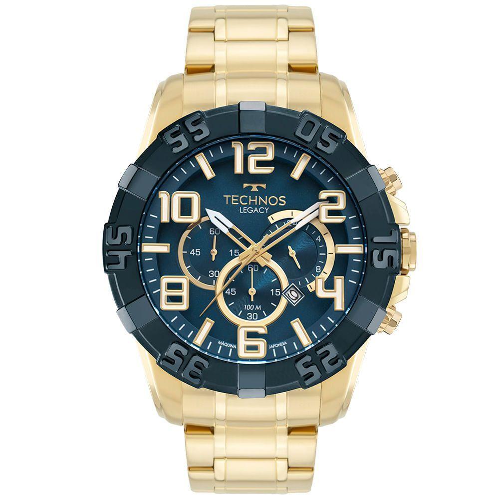 Relógio Technos Masculino Legacy Dourado - Os20iqs/1a - 1