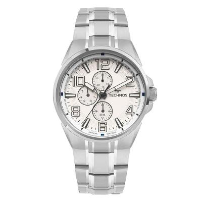Relógio de Pulso Masculino Skymaster 6P27DUT-1B Multifunção Aço Inox Prata Technos
