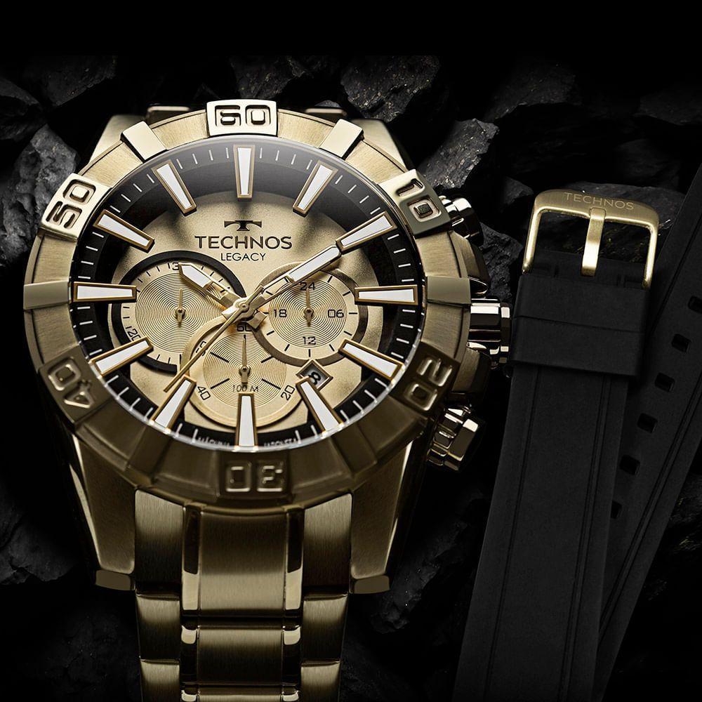 Relógio Technos Masculino Legacy Dourado - Js26aet/t1d Js26aet/t1d - 4