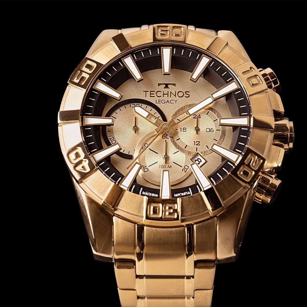 Relógio Technos Masculino Legacy Dourado - Js26aet/t1d Js26aet/t1d - 5