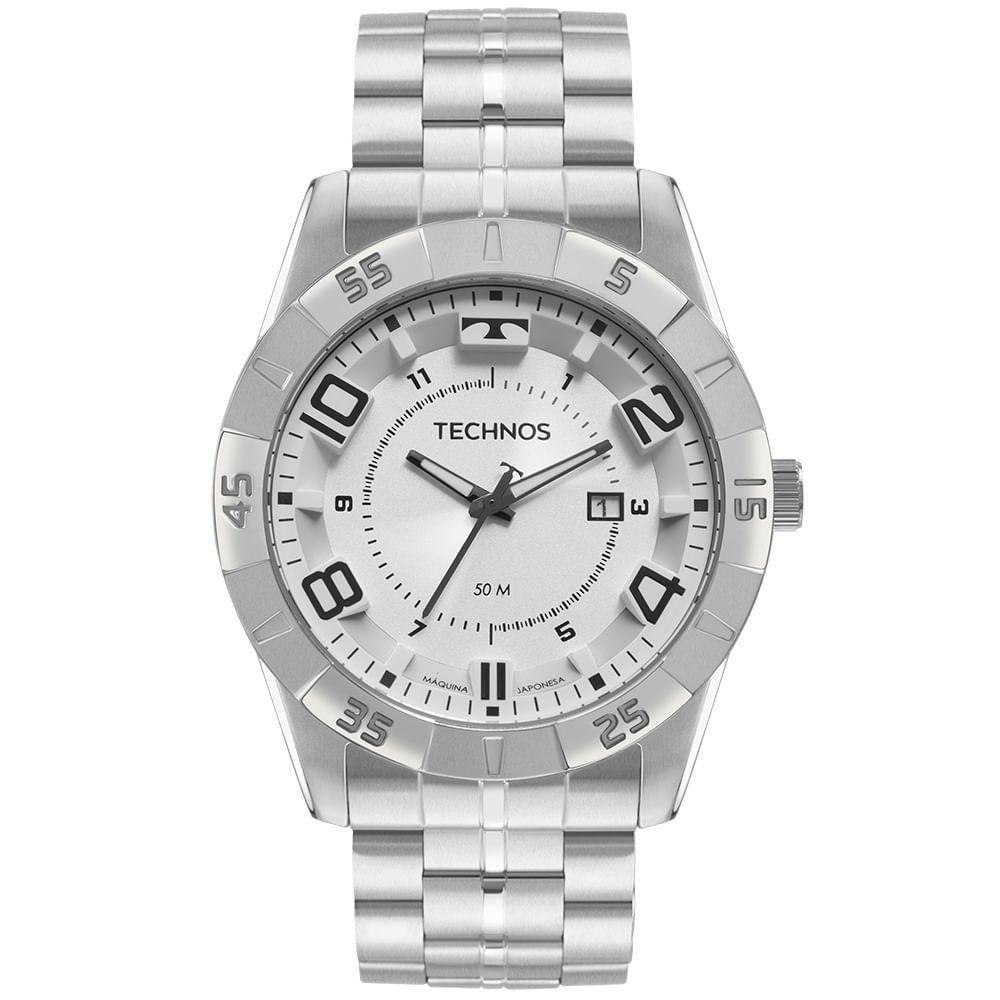 Relógio Technos Masculino Racer Prata - 2115mxl/1k 2115mxl/1k - 1