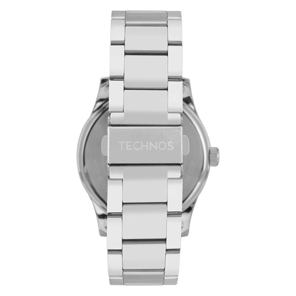 Relógio Technos Masculino Steel Prata - 2115tzu/1k - 3