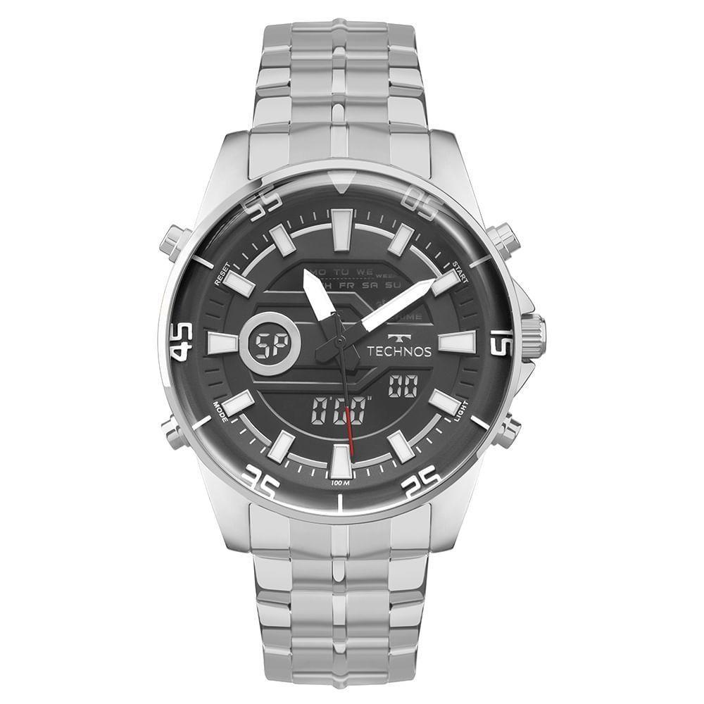 Relógio Technos Masculino Digitech Prata - Ad1388bab/1f Ad1388bab/1f - 1