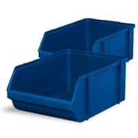 Caixa Gaveta Plástica Bin Nº 9, 57x38x23cm, Com 02 Unidades, Azul, Usada - 1