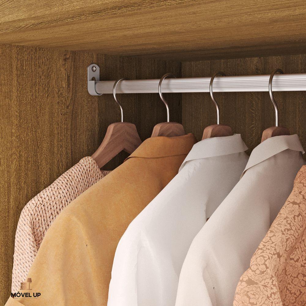 Guarda Roupa Casal 2,2 M Elegance 6 Portas Com Espelho Nature-alasca - 7