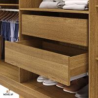 Guarda Roupa Casal 2,2 M Elegance 6 Portas Com Espelho Nature-alasca - 6