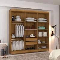 Guarda Roupa Casal 2,2 M Elegance 6 Portas Com Espelho Nature-alasca - 8