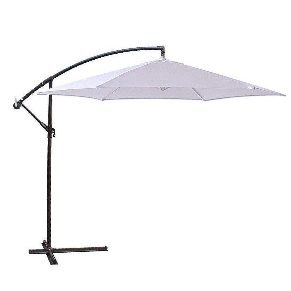 Ombrelone Suspenso 3 Metros Branco Importway - 1