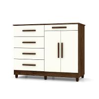 Cômoda Sapateira Armario Multiuso Sirius - Vlr Móveis Imbuia-champanhe - 2