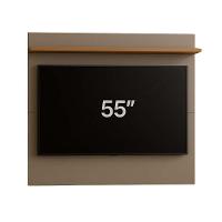 Painel Para Tv Até 55 Polegadas Versátil 100% Mdf 1 Prateleira Simples Nature/griss - 3