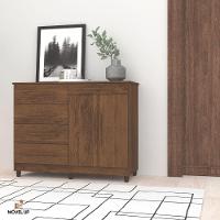 Cômoda Sapateira Armario Multiuso Sirius - Vlr Móveis Imbuia Rústico