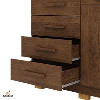 Cômoda Sapateira Armario Multiuso Sirius - Vlr Móveis Imbuia Rústico - 8