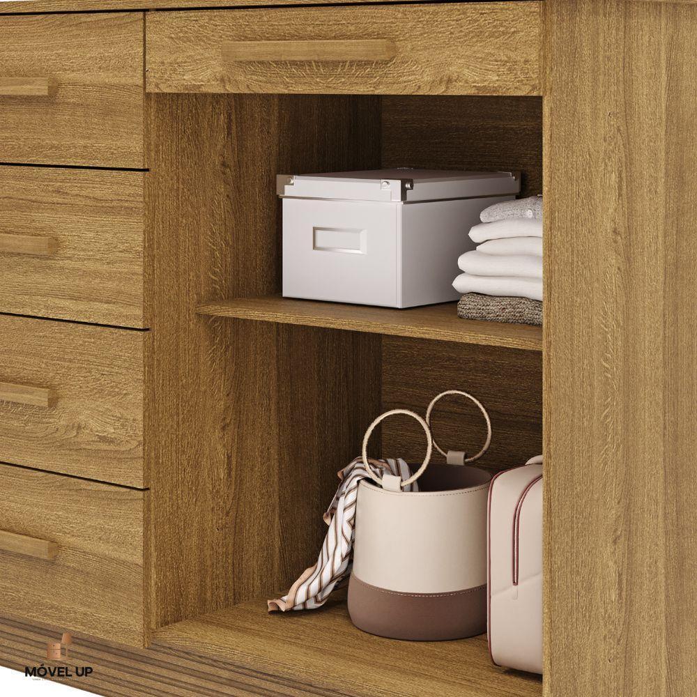 Cômoda Sapateira Armario Multiuso Sirius - Vlr Móveis Nature-brisa - 5