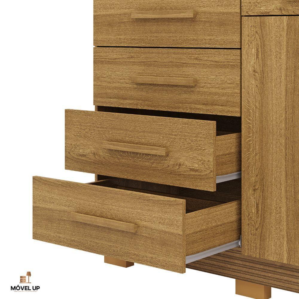 Cômoda Sapateira Armario Multiuso Sirius - Vlr Móveis Nature-brisa - 6