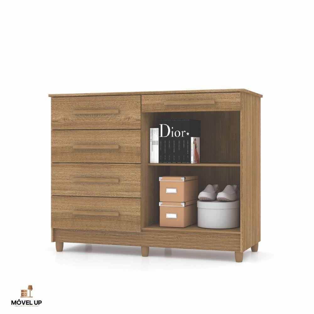 Cômoda Sapateira Armario Multiuso Sirius - Vlr Móveis Nature-brisa - 7