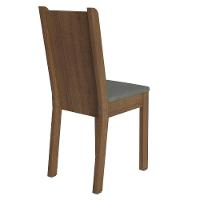 Conjunto Sala De Jantar Mesa Tampo De Vidro 4 Cadeiras Rustic Silver Camélia Madesa - 10