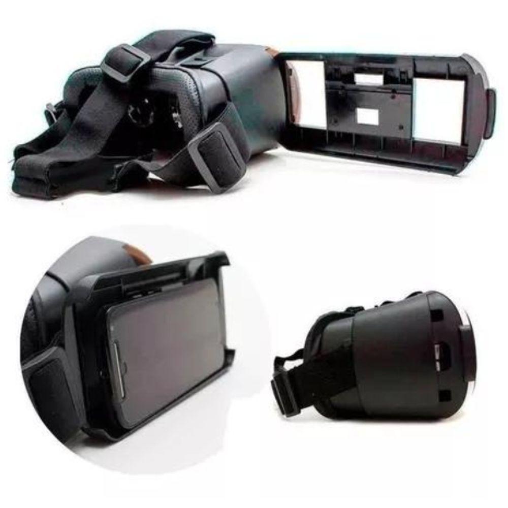 Óculos Vr Box 2.0 Realidade Virtual + Controle Cardboard 3d - 3