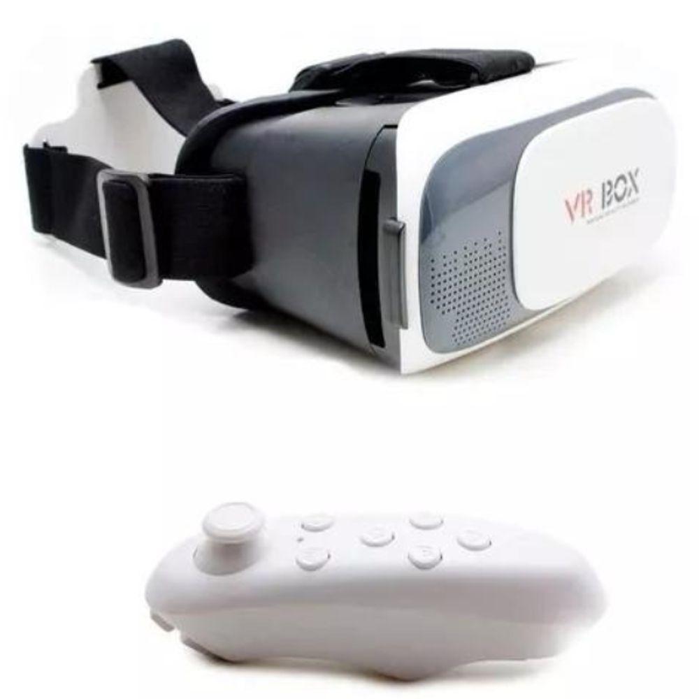 Óculos Vr Box 2.0 Realidade Virtual + Controle Cardboard 3d - 8