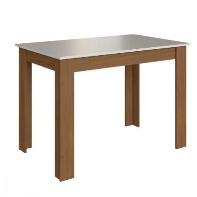 Conjunto De Mesa 1,08cm Belgica Com 4 Cadeiras Indekes Freijo/off White/cacau