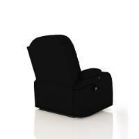 Poltrona Do Papai Sala De Cinema Austin Reclinável Base Fixa Power Elétrico Pu Preta G31 - Gran Belo - 7