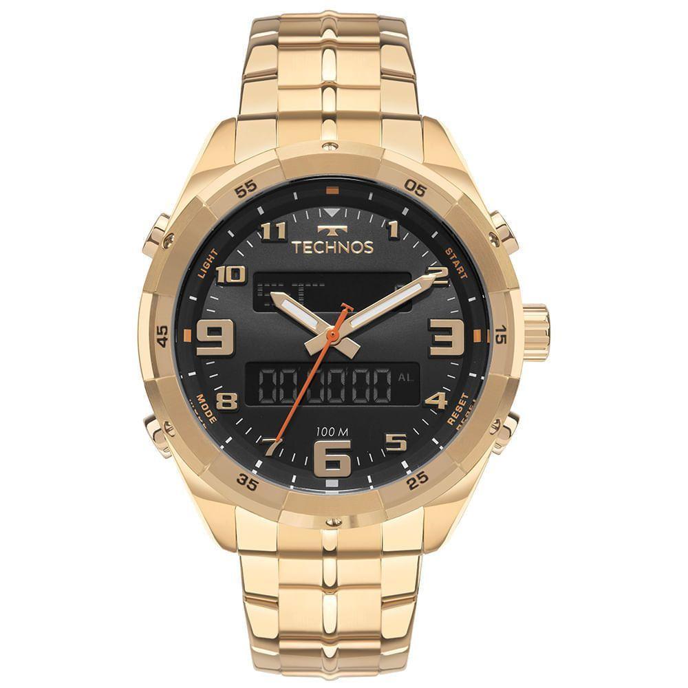 Relógio Technos Masculino Ts Digitech Dourado - Bjk725aa/1p - 1