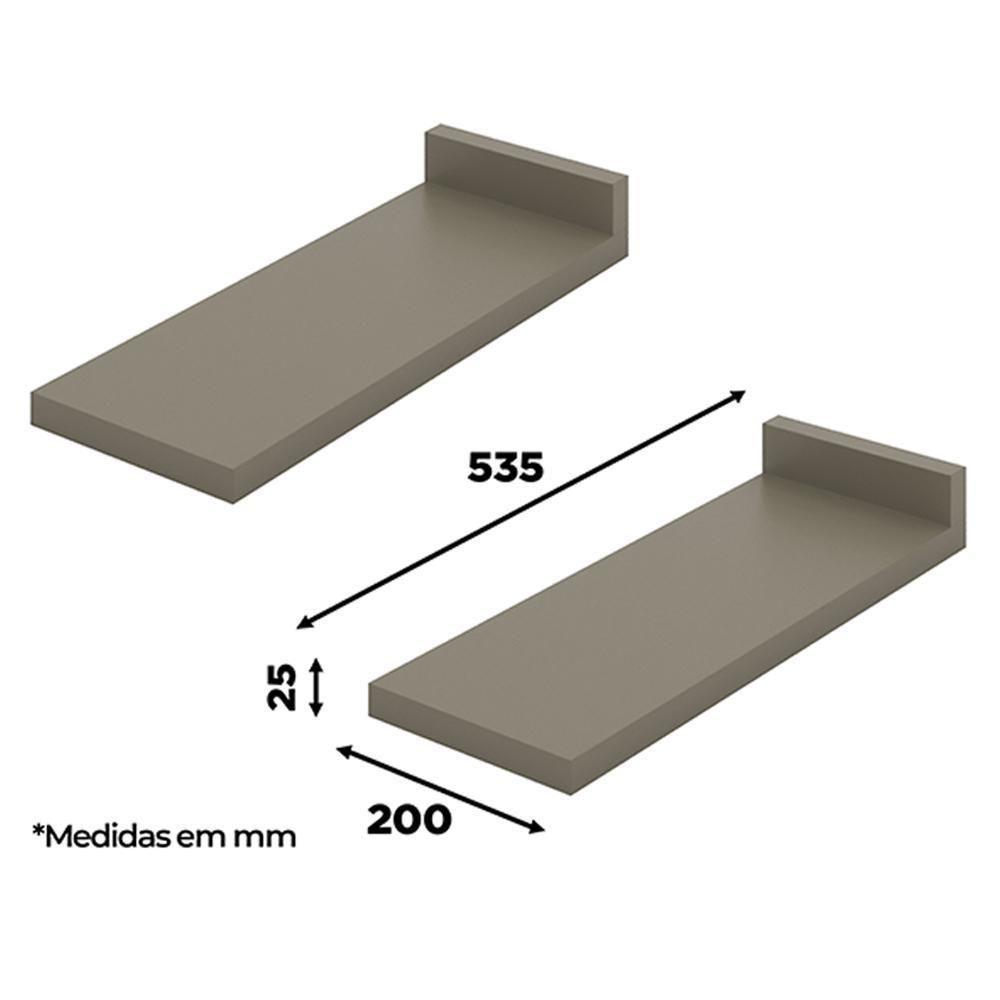Balcão Porta Toalha Com Tampo Connect Off White-duna - Móveis Henn Off White-duna - 3